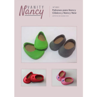 Tutorial con patrón de zapatos de goma eva para Nancy