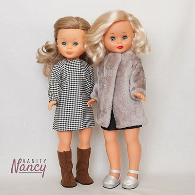 Patrón en pdf para hacer abrigo para la muñeca Nancy